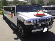 Лимузин Hummer H2 на выписку из роддома. Астана.